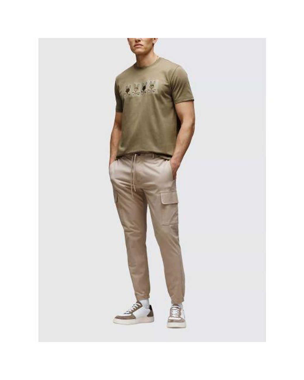 Psycho Bunny Brown Dusky Costello Graphic T-Shirt for men