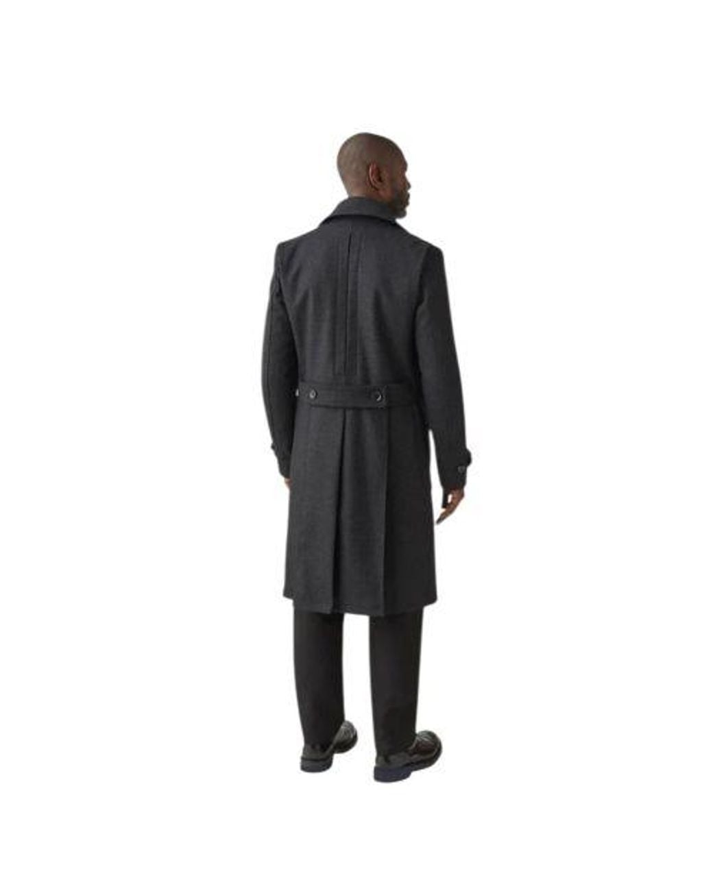 Belstaff Black Dark Charcoal Milford Peacoat for men