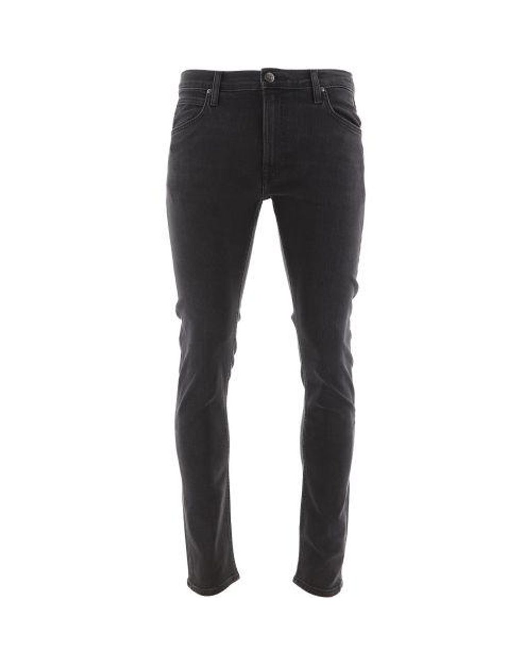 Lee Jeans Black Worn Dry Lake Luke Slim Tapered Jean for men
