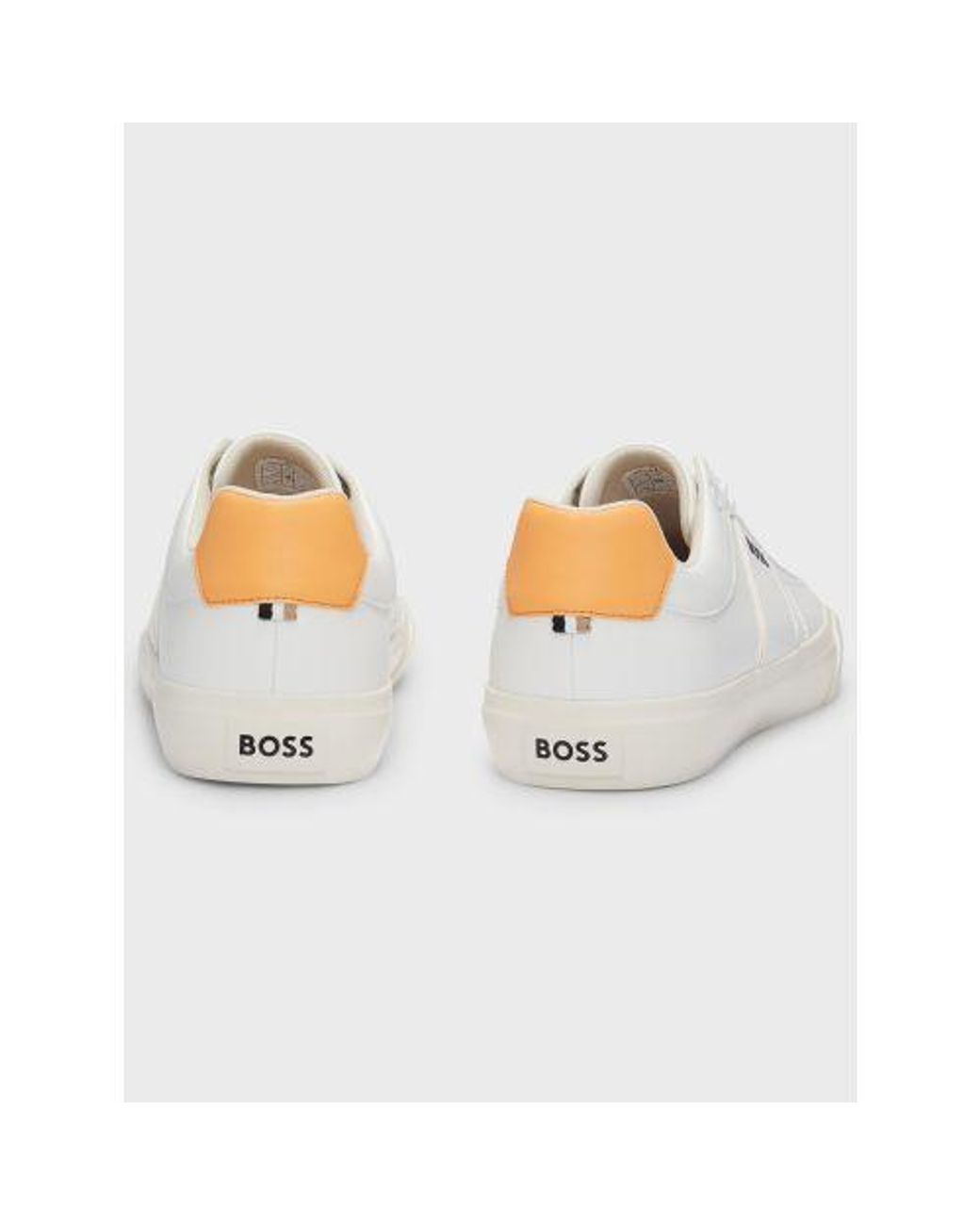 Boss White Open Aiden Tennis Trainer for men
