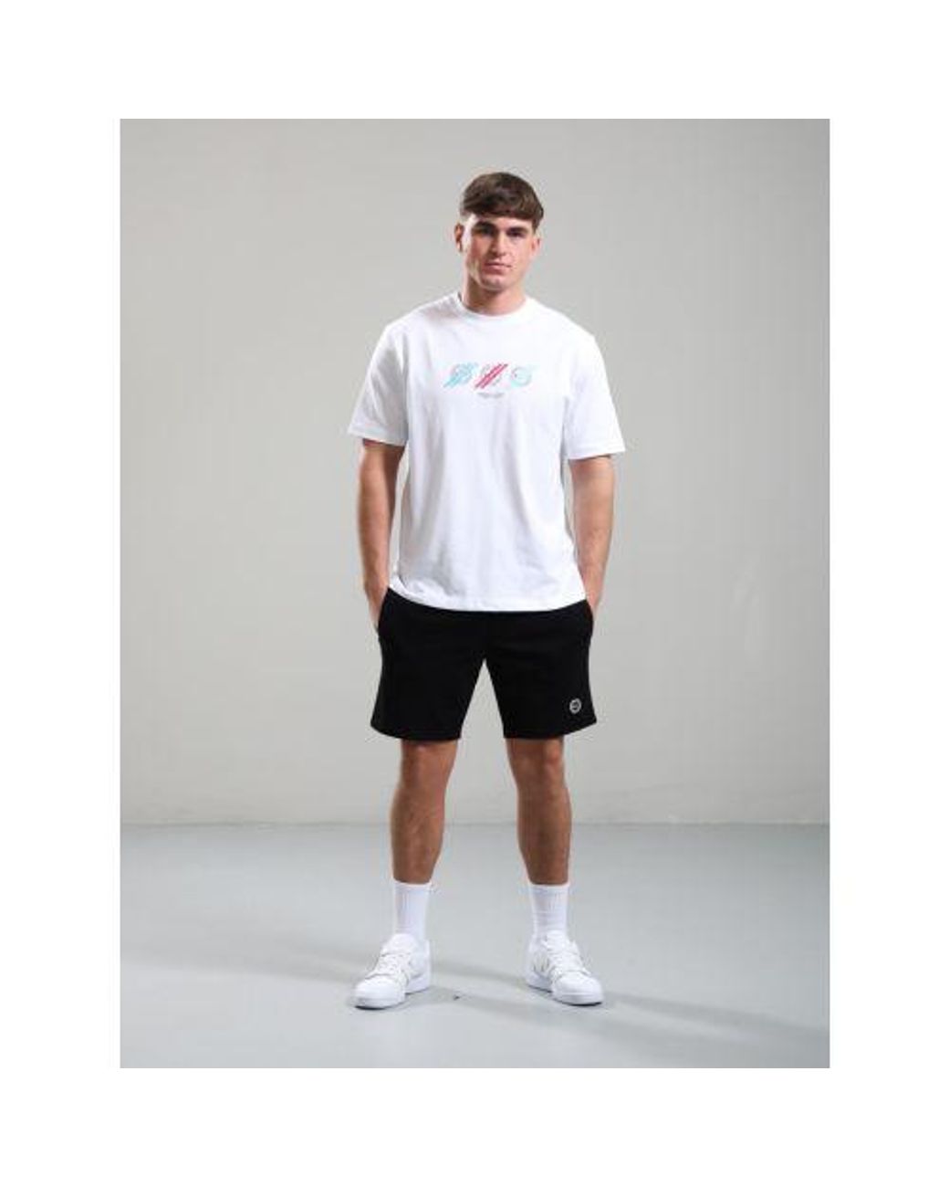 Marshall Artist Black Delta Print Logo Short for men