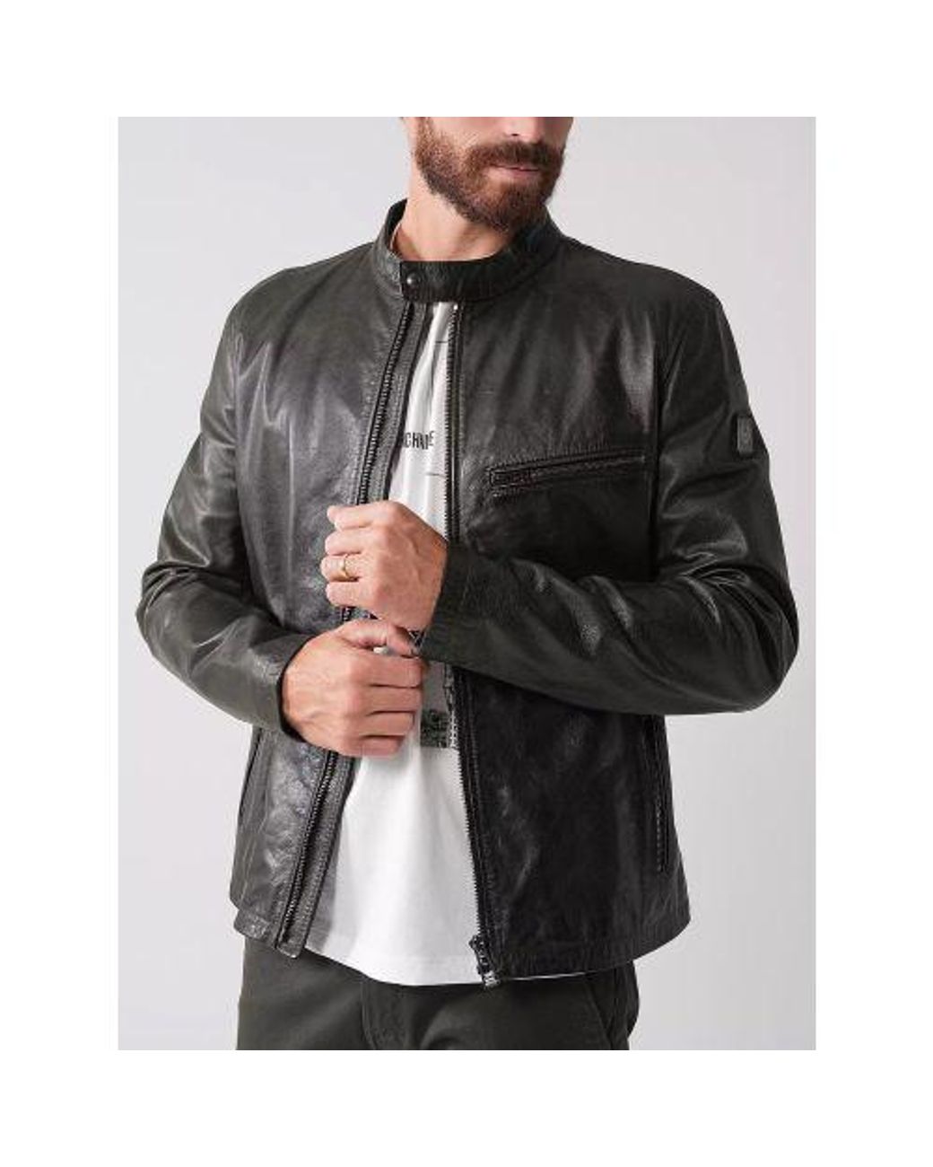 Belstaff Gray Dark Tile Legacy Pearson Jacket for men