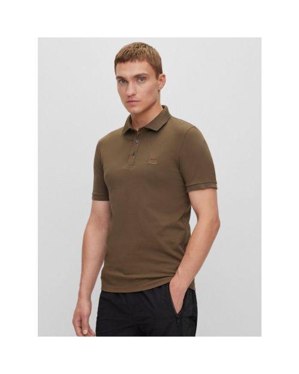 Boss Brown Dark Passenger Polo Shirt for men