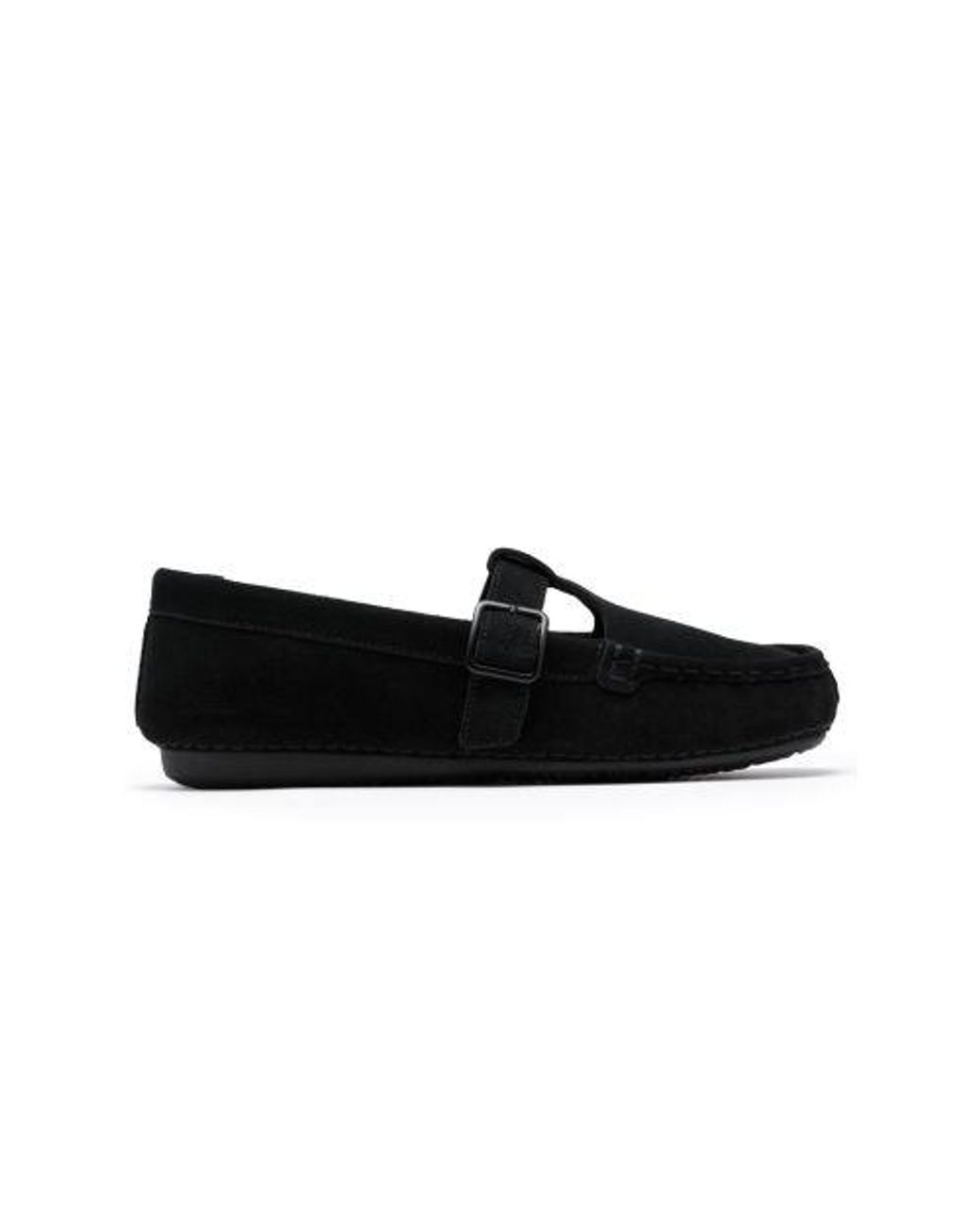 Clarks Black Freckle Tbar Shoe