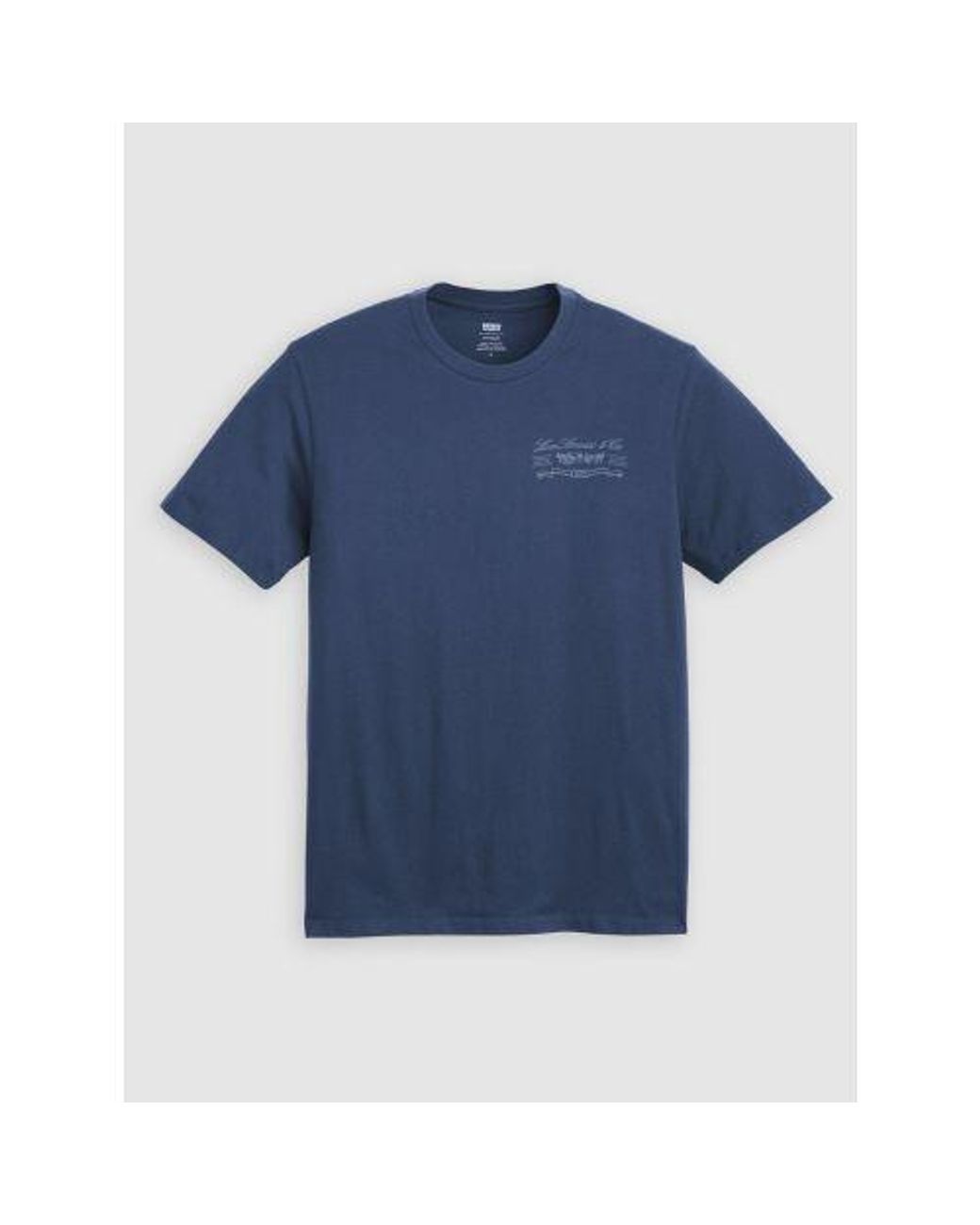 Levi's Blue Srt 17 Blazer Graphic Print Crew Neck T-Shirt for men