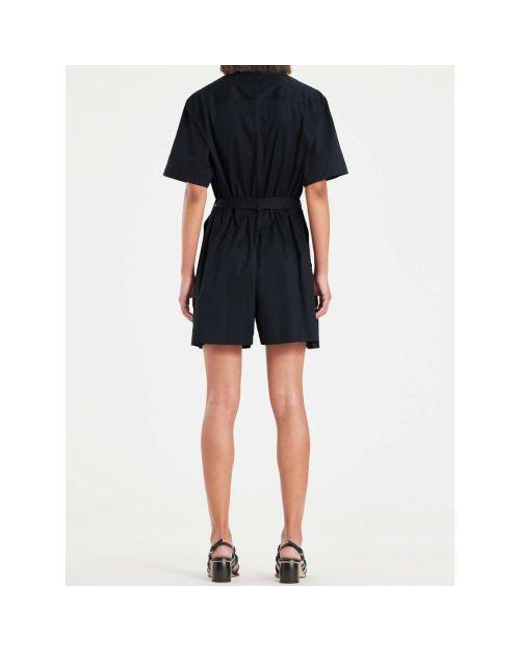 Paul Smith Black Inky Button-Up Jumpsuit