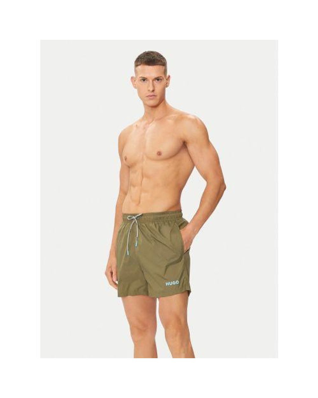 HUGO Green Open Haiti Swim Short for men