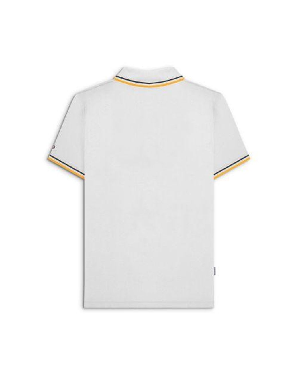 Lambretta White Twin Tipped Polo Shirt for men