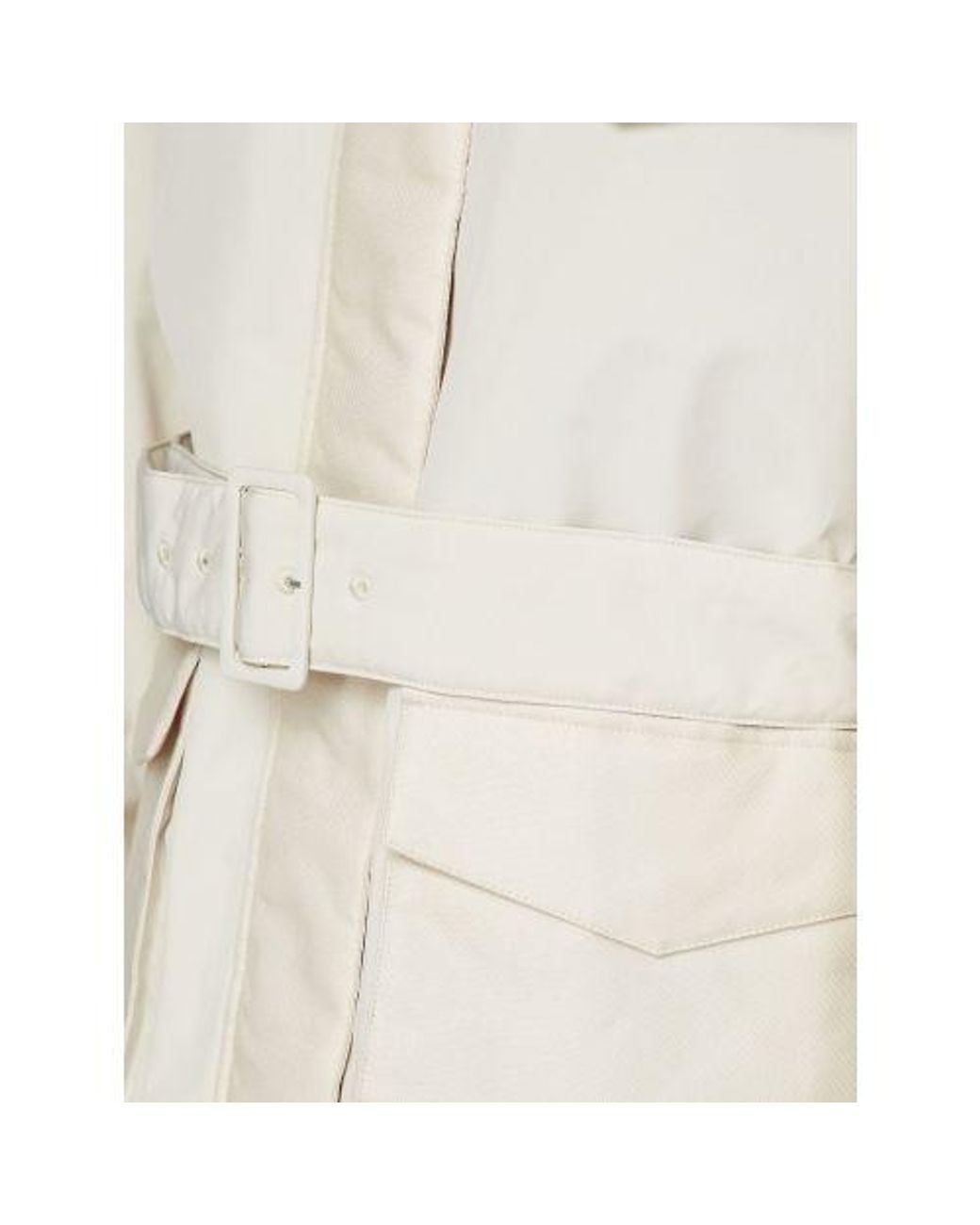 Gant White Putty Blocked Down Short Parka