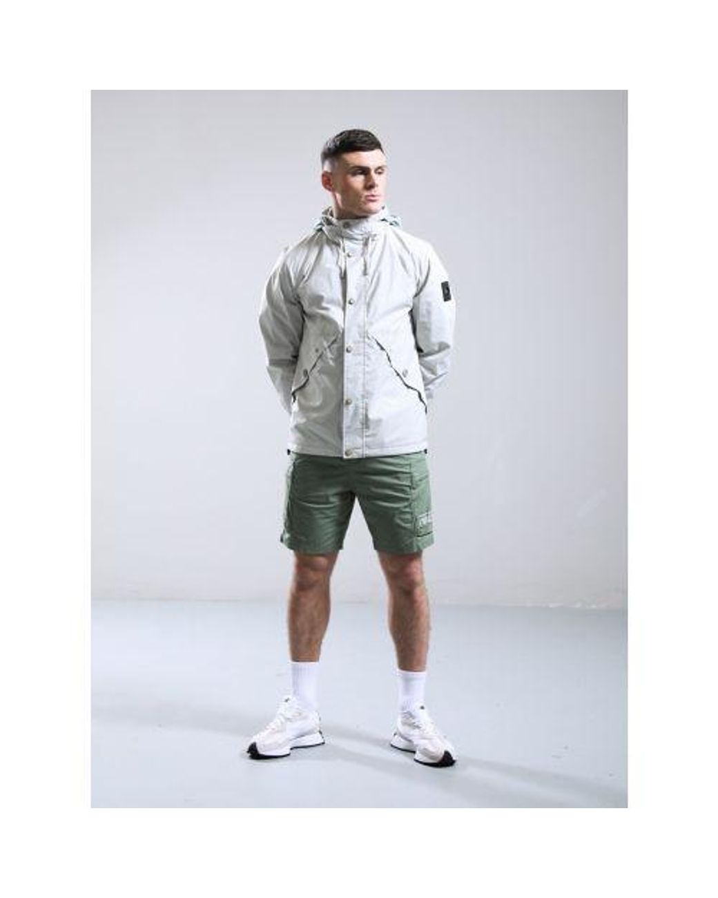 Marshall Artist Green Sage Seafield Cargo Short for men