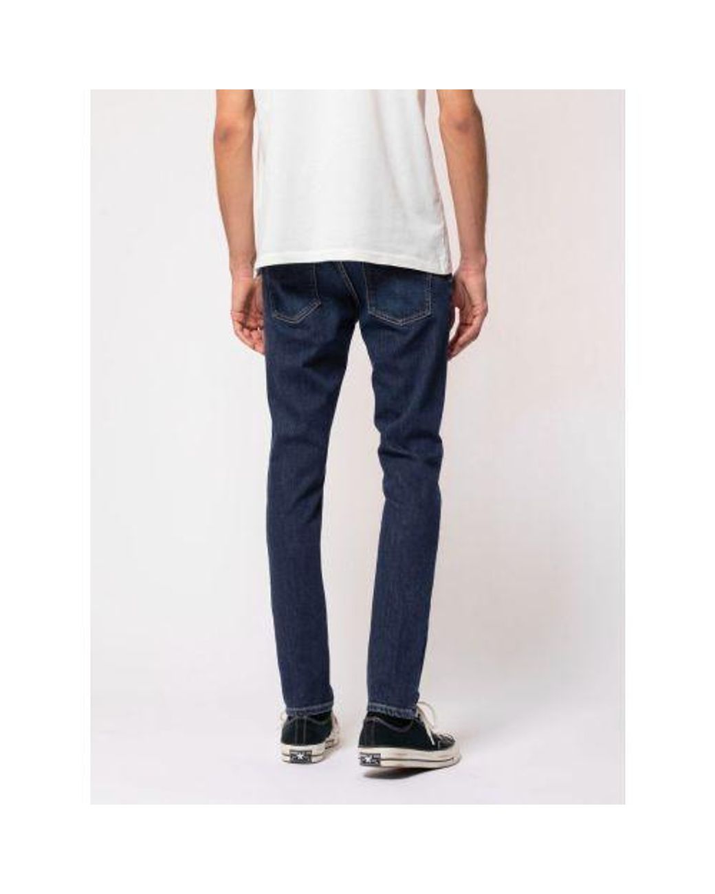 Nudie Jeans Blue Dark Steel Tight Terry Jean for men