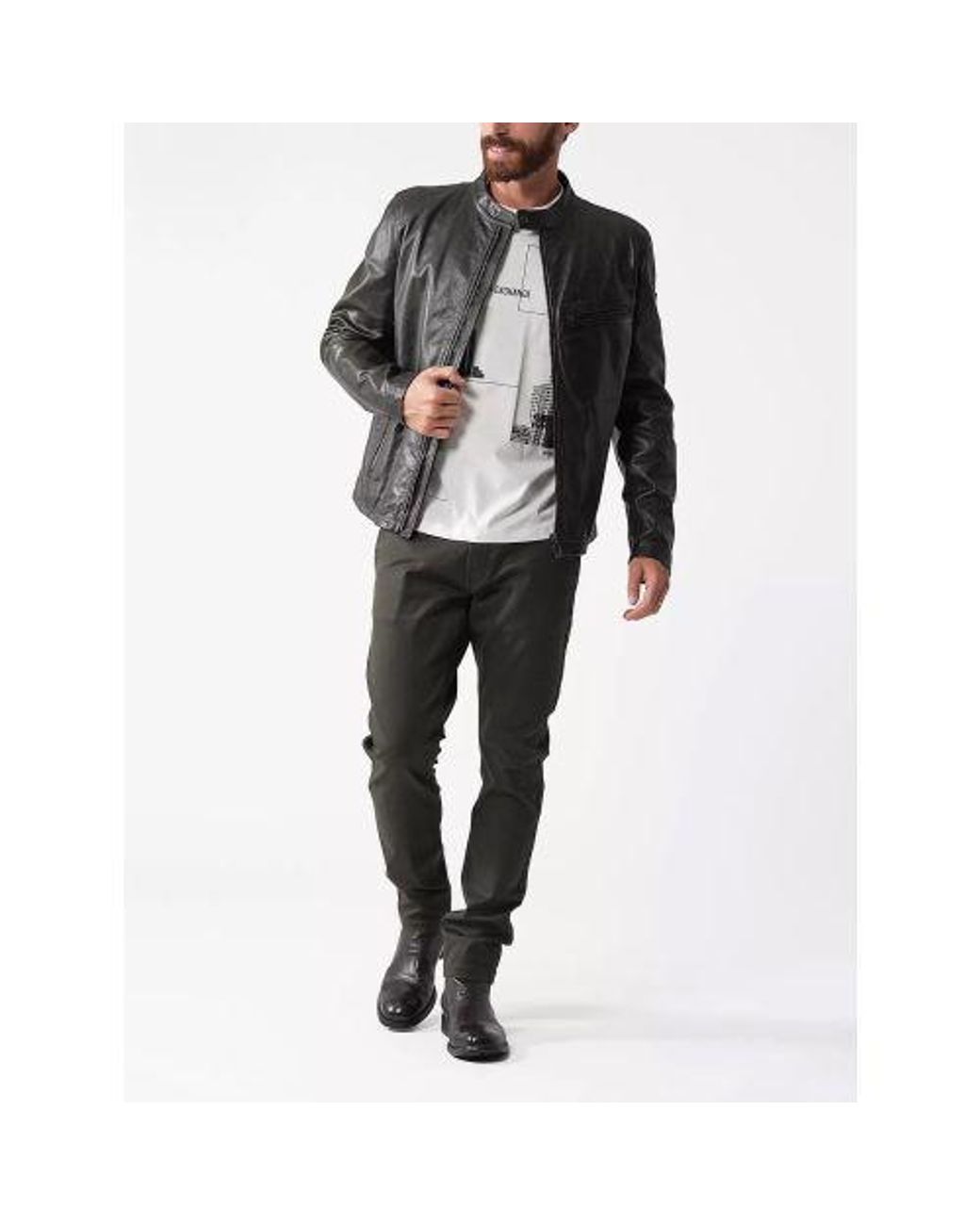 Belstaff Gray Dark Tile Legacy Pearson Jacket for men