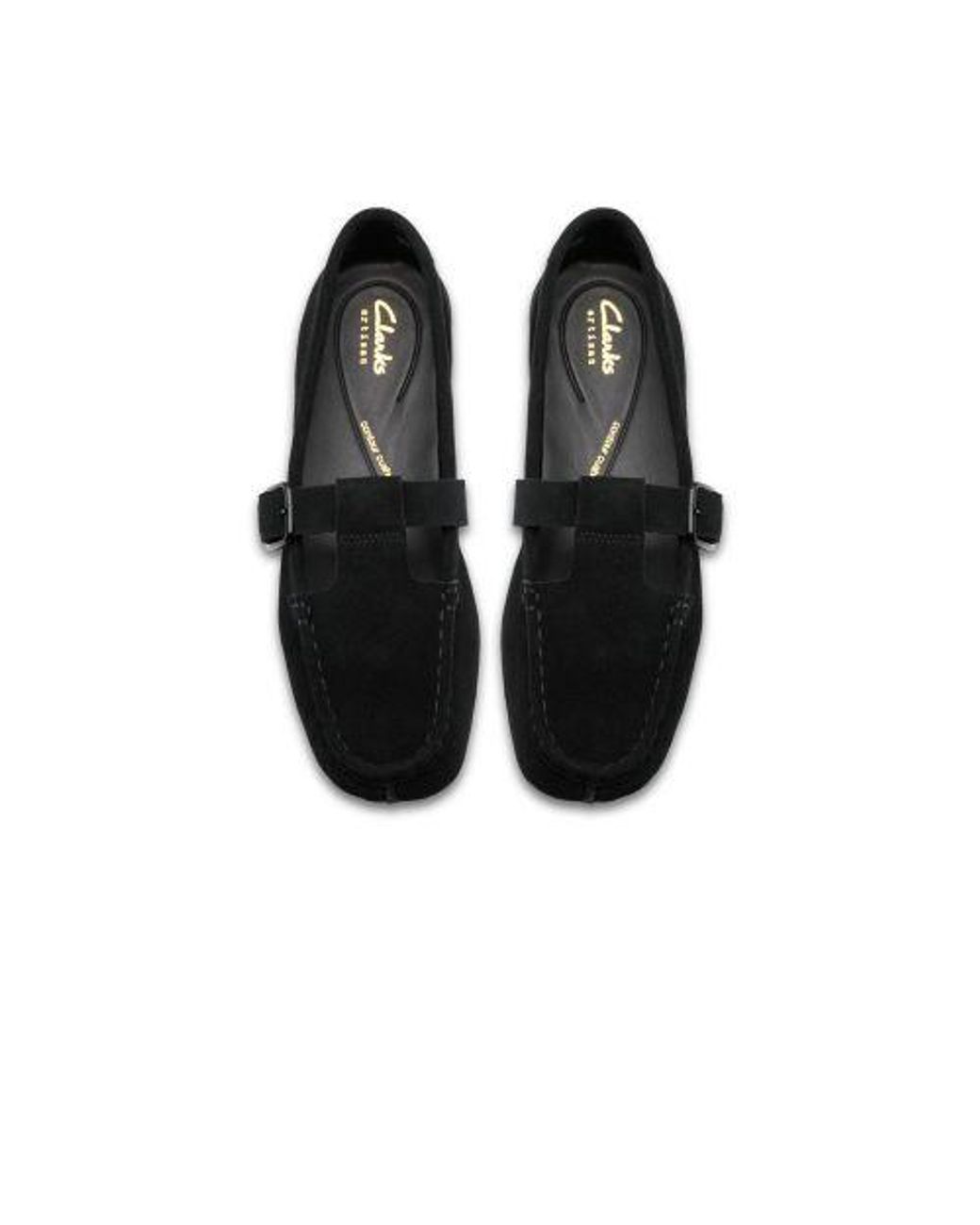 Clarks Black Freckle Tbar Shoe
