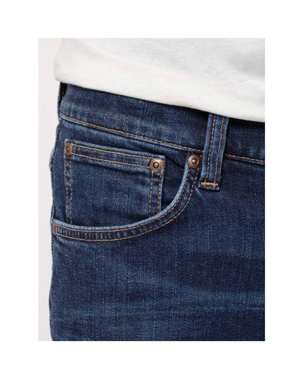 Nudie Jeans Blue Dark Steel Tight Terry Jean for men