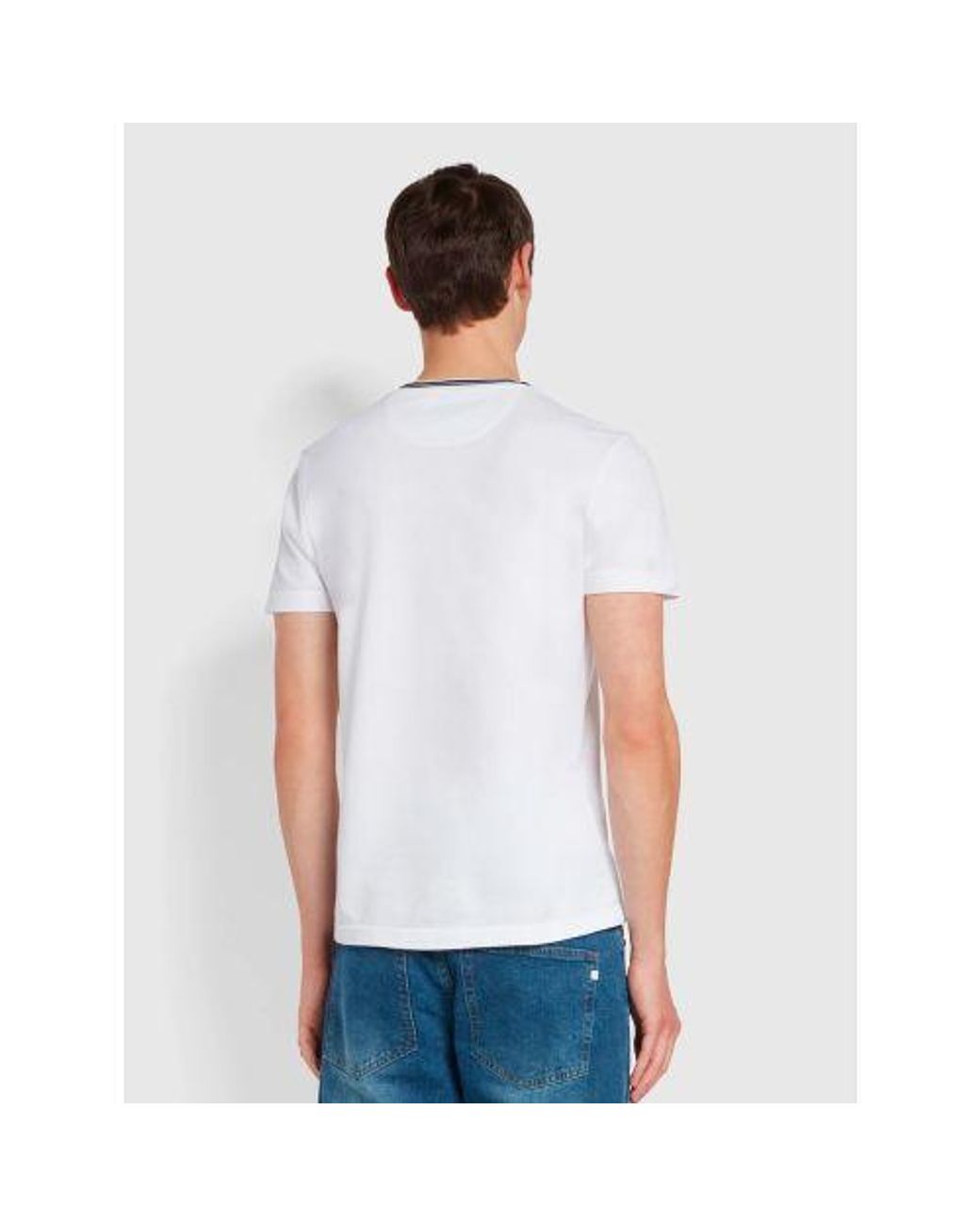 Farah White Meadows T-Shirt for men