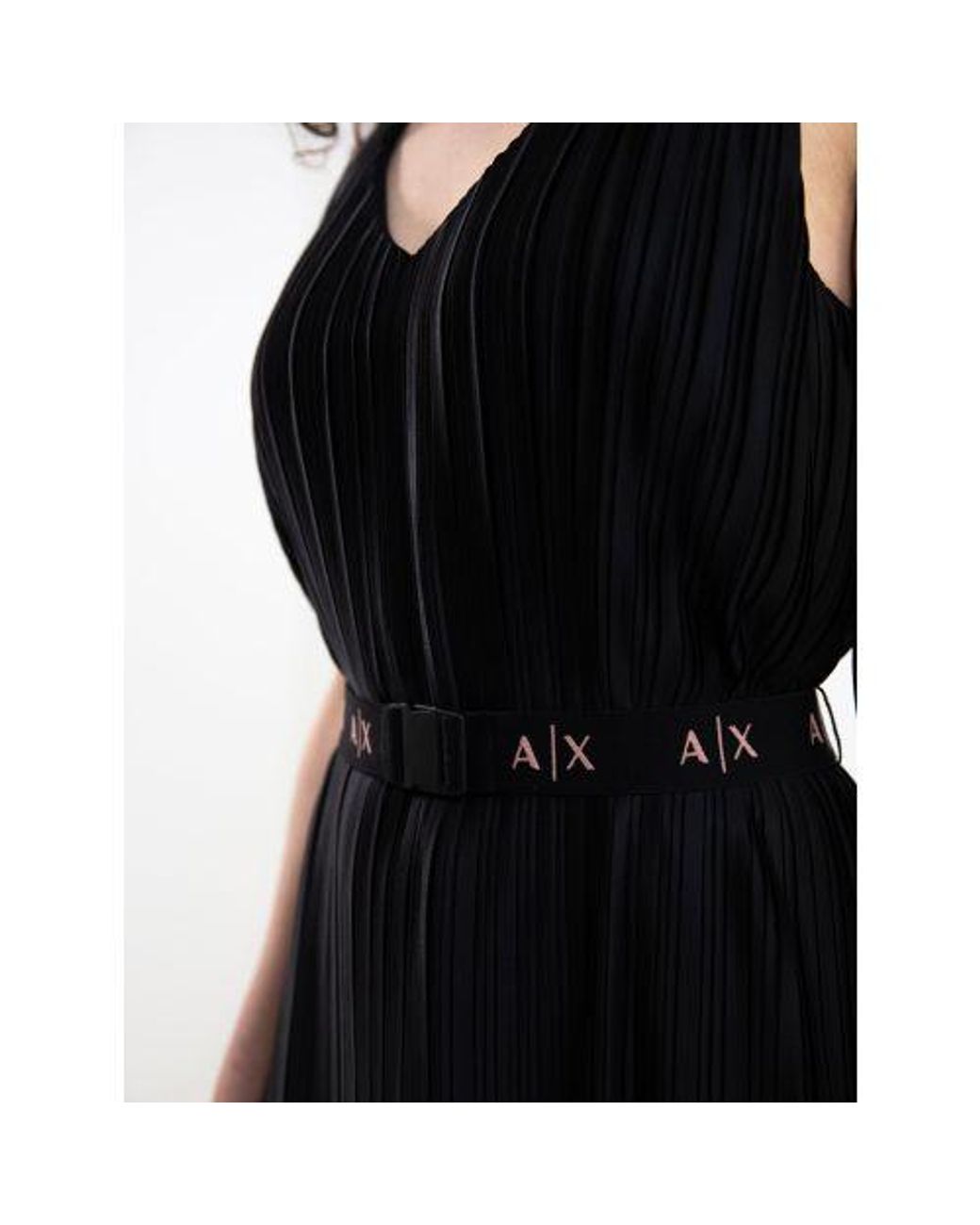 ARMANI EXCHANGE Black Branded Dress