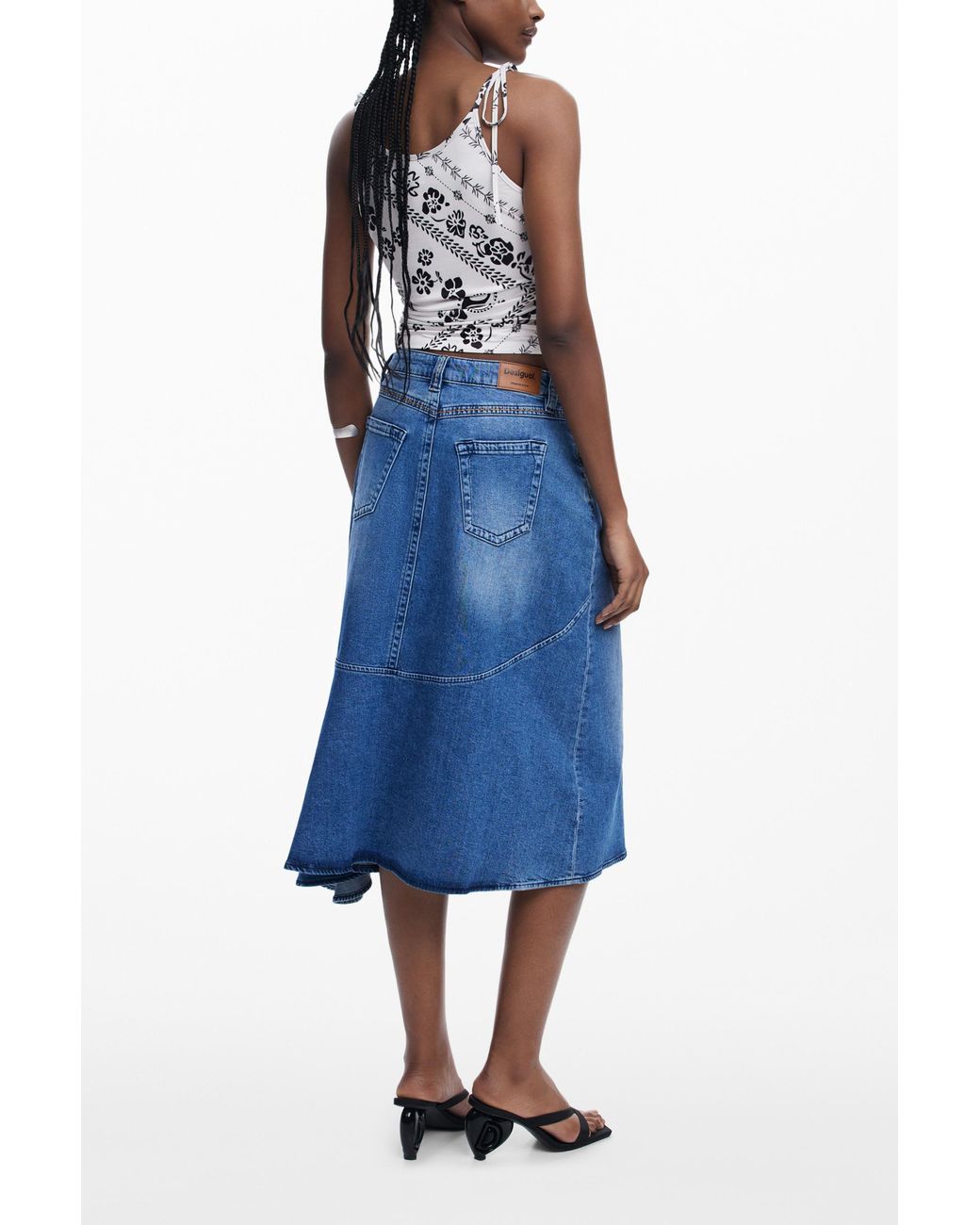 Desigual Blue Bandana Tank Top, Polyester