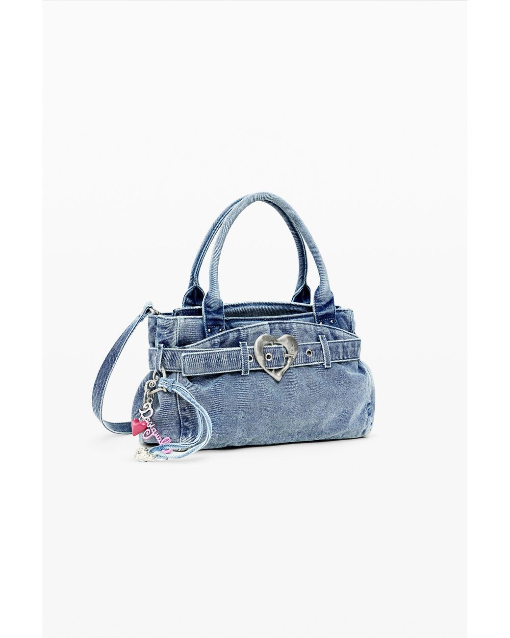 Desigual Blue Medium Denim Bag, Cotton