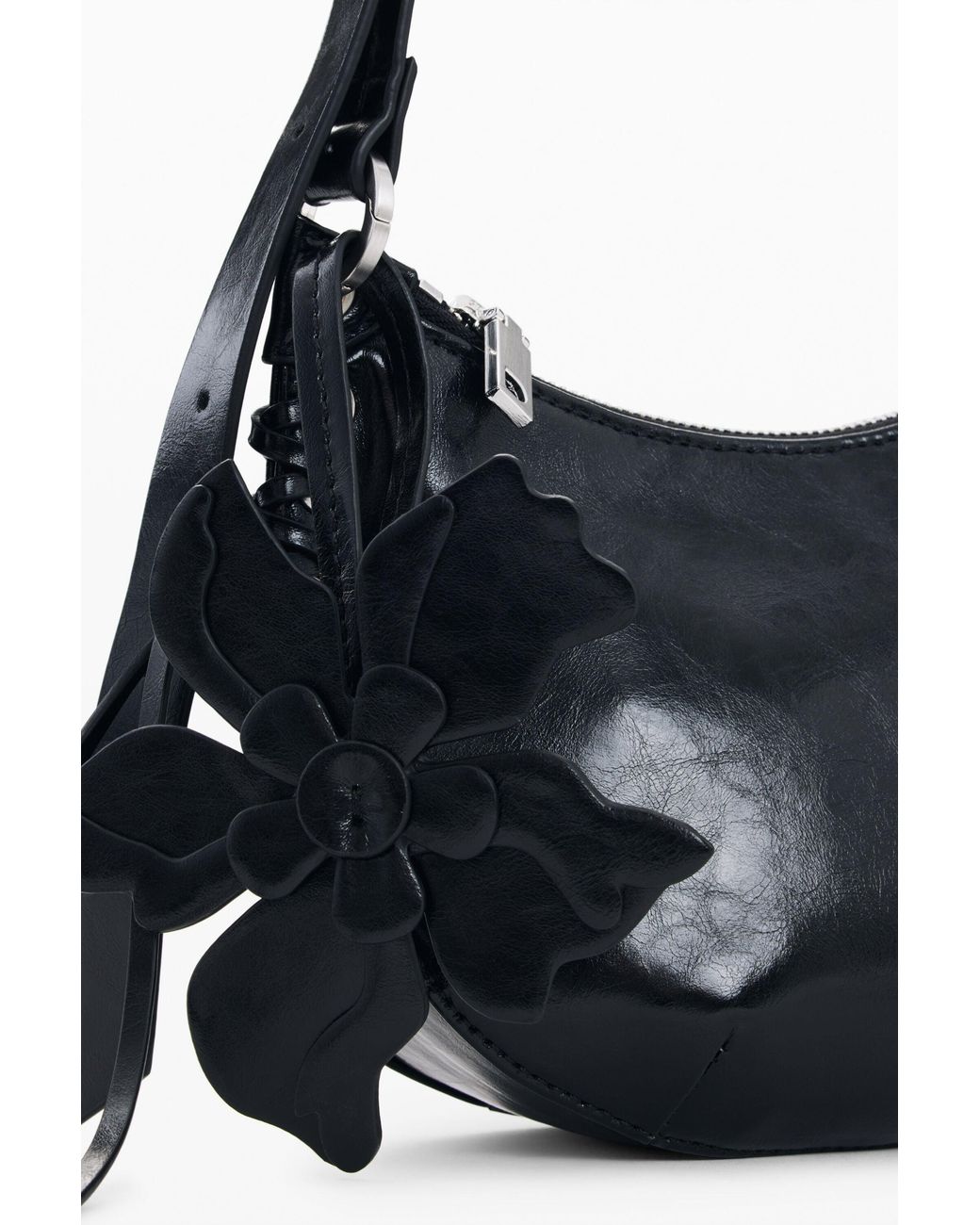 Desigual Black Crossbody Wallet Seams, Polyurethane