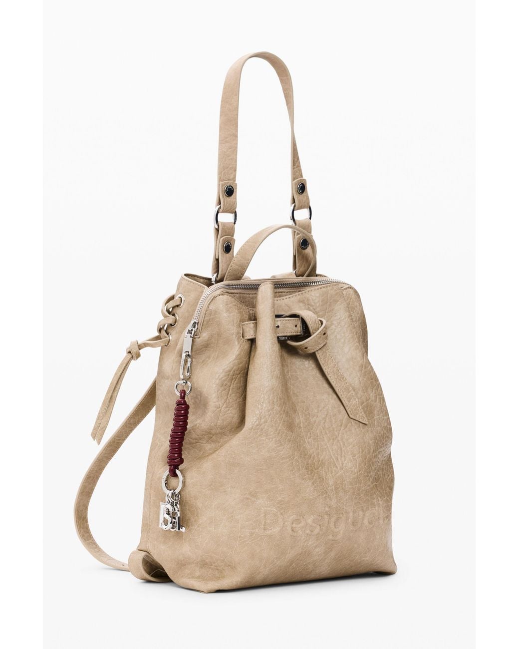 Desigual Natural Medium Backpack, Polyurethane