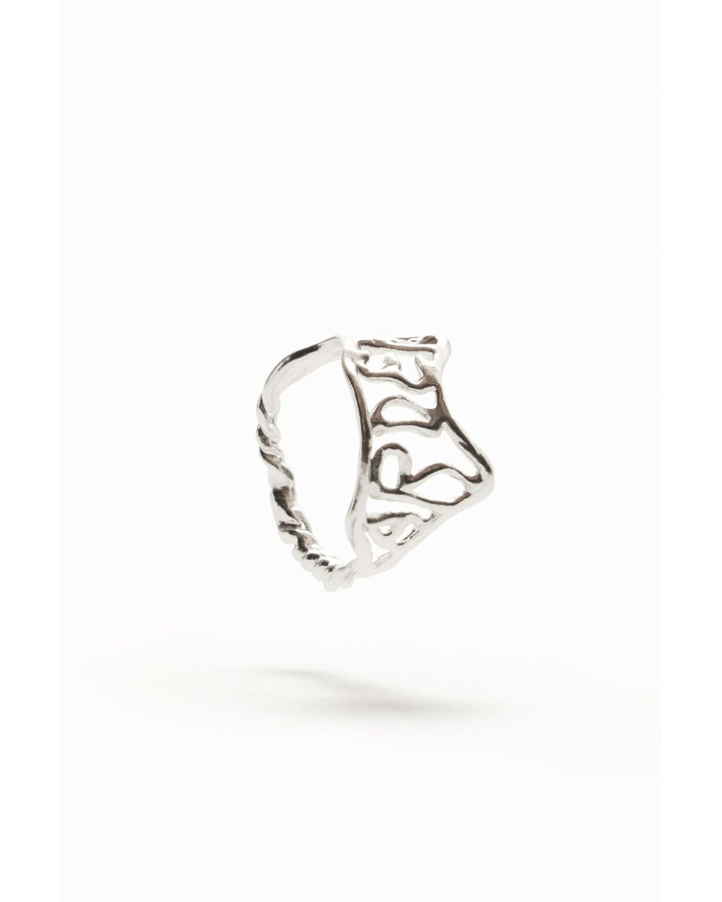 Desigual Brown Zalio Plated Message Ring