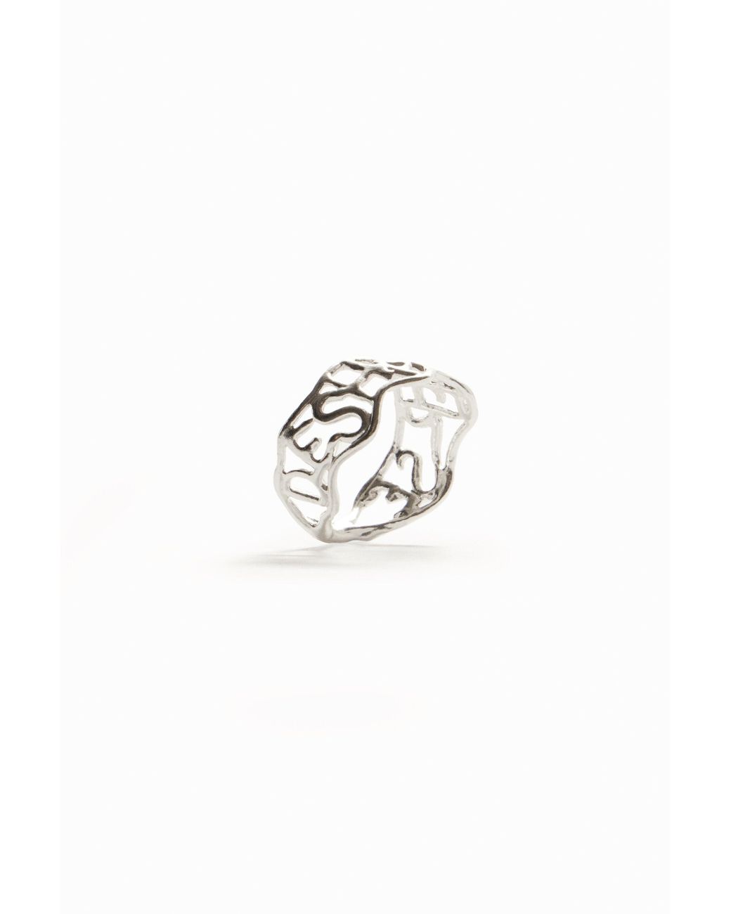 Desigual Brown Zalio Plated Message Ring