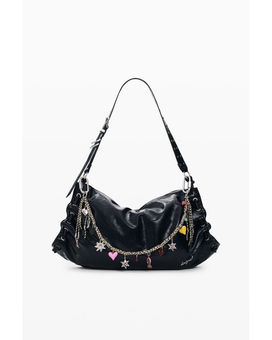 Desigual Black Crossbody Bag, Polyurethane