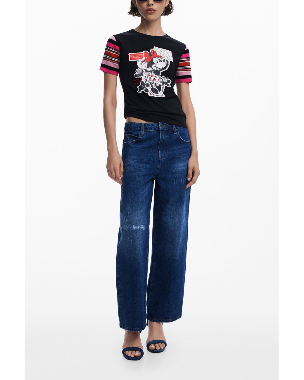 Desigual Blue Minnie Mouse T-Shirt