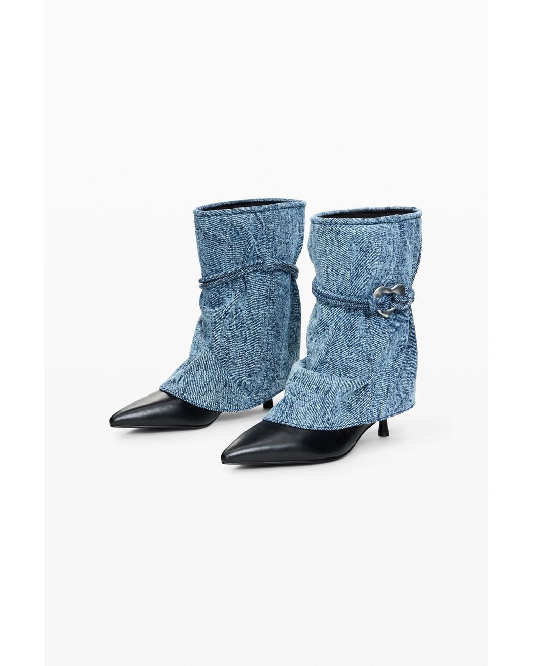 Desigual Blue Cowboy Heeled Boots