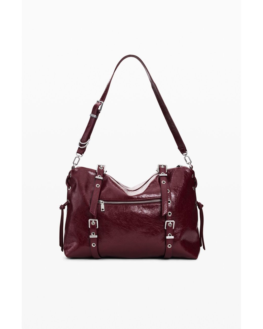 Desigual Purple Large Shopper Bag, Polyurethane