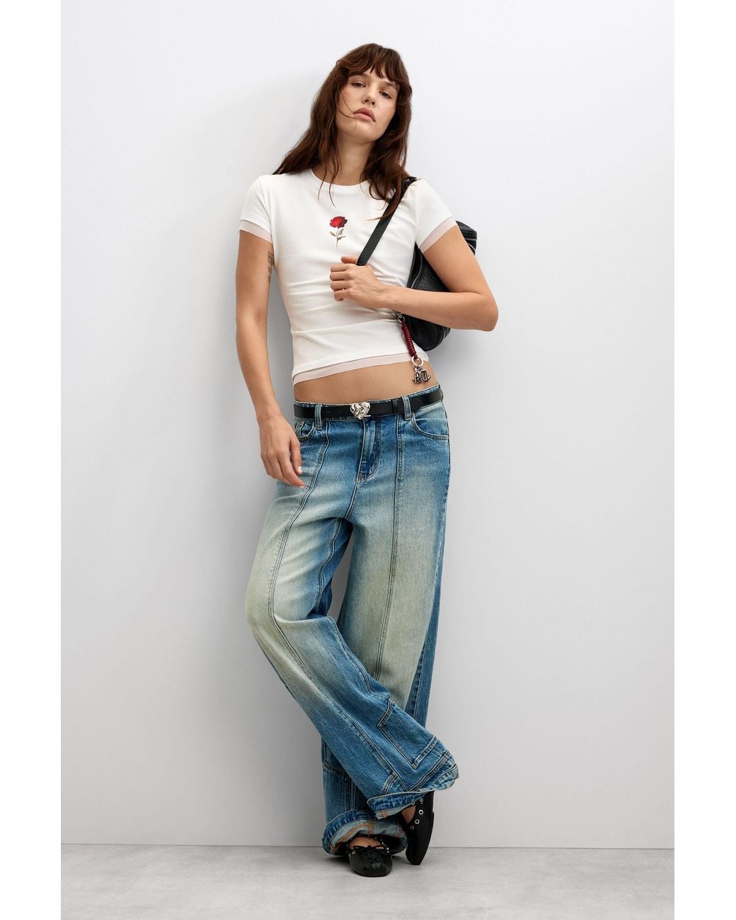 Desigual White Short-Sleeved T-Shirt, Cotton
