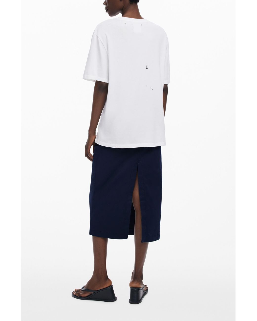 Desigual Blue Short-Sleeve Patch T-Shirt Botter, Cotton
