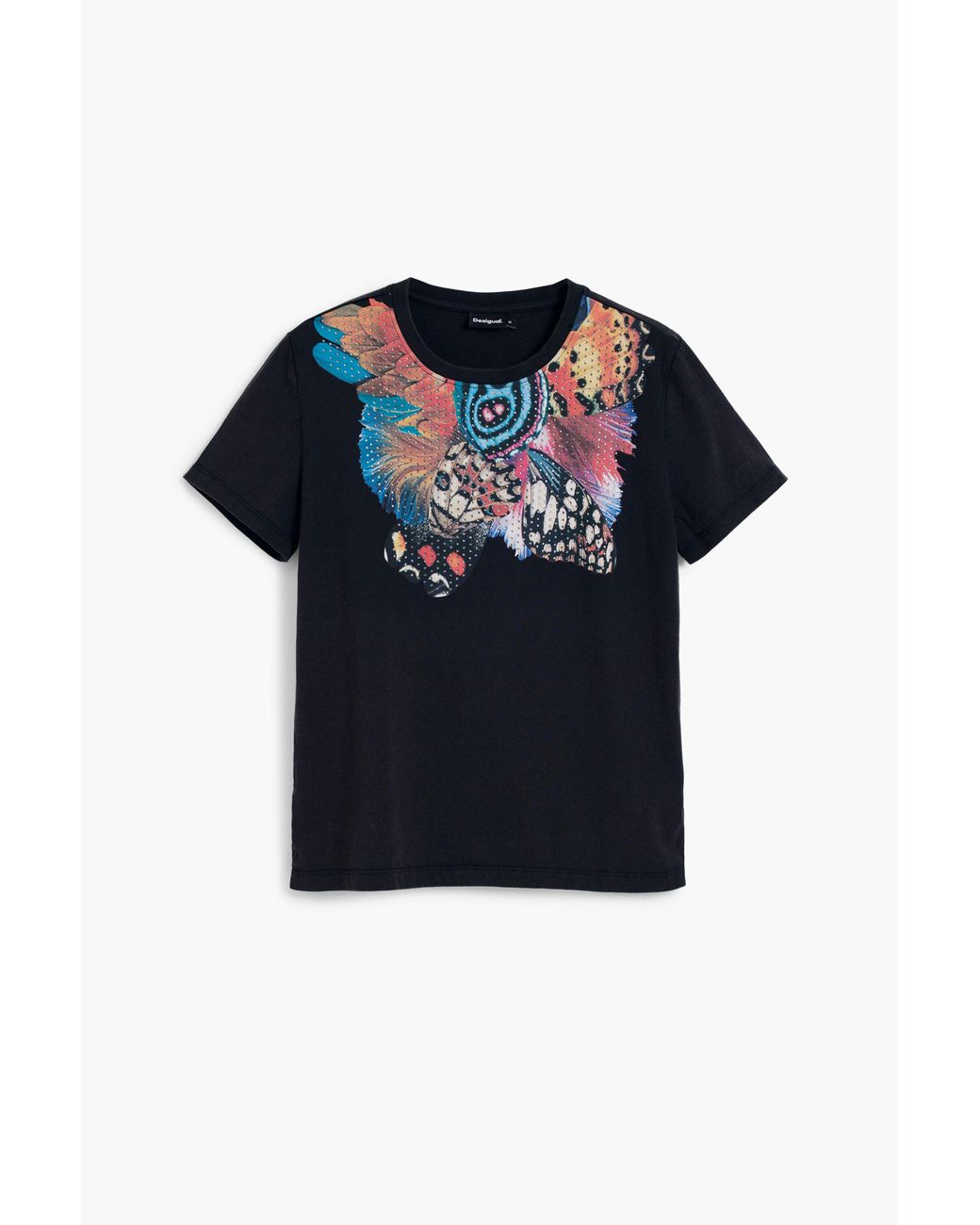 Desigual Blue T-Shirt Designed By Mr. Christian Lacroix, Cotton