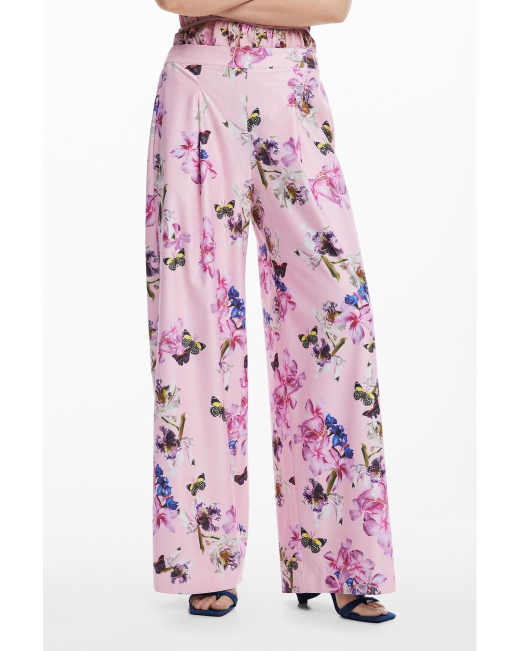 Desigual Pink Trousers Designed By Mr. Christian Lacroix
