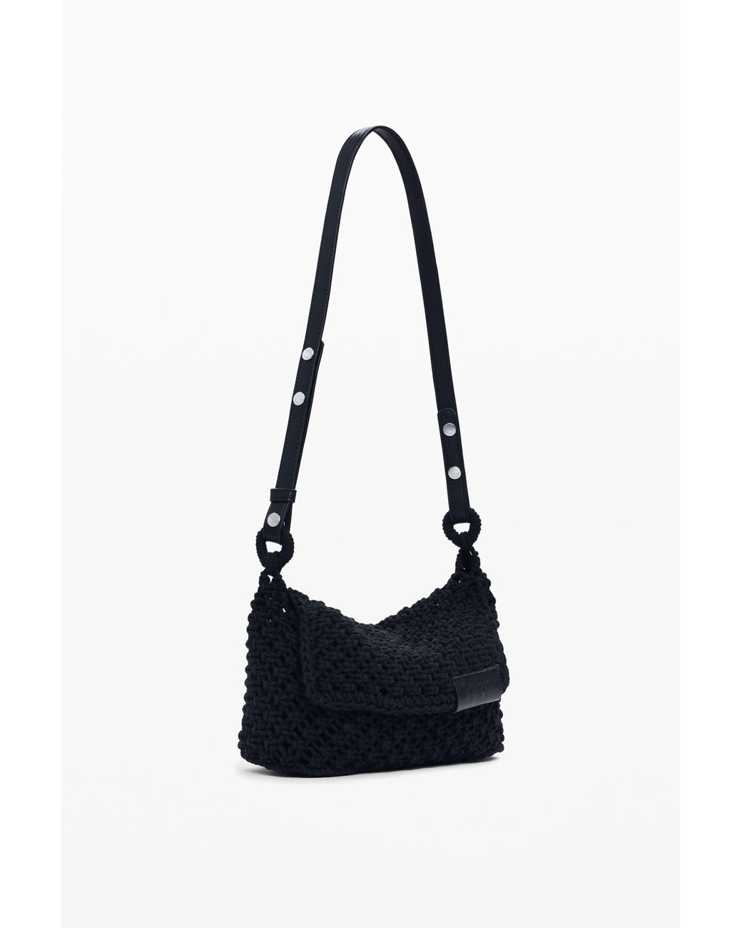 Desigual White Medium Crochet Crossbody Bag