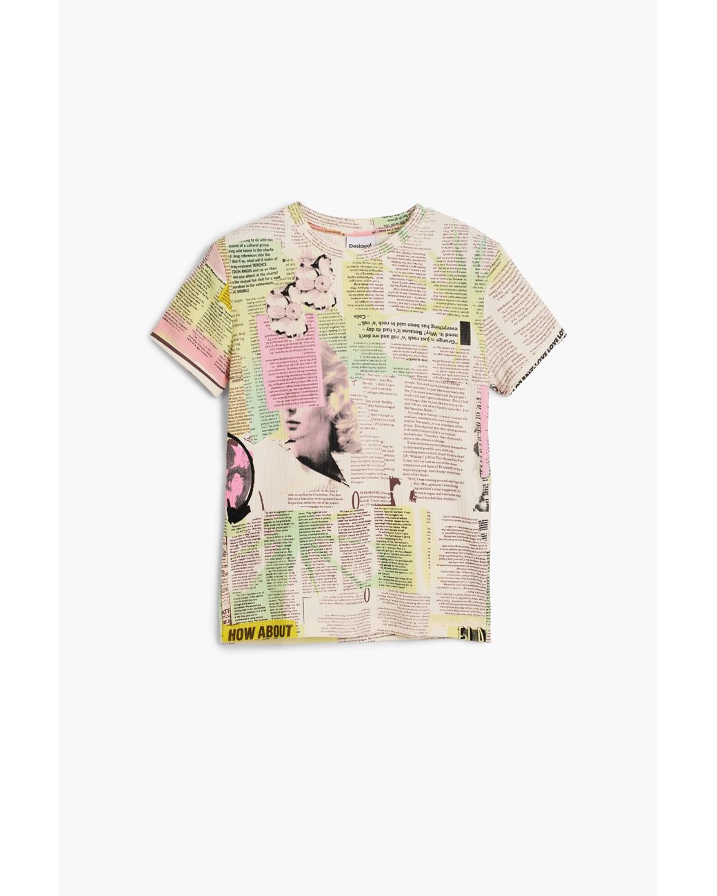 Desigual White Daily T-Shirt, Viscose