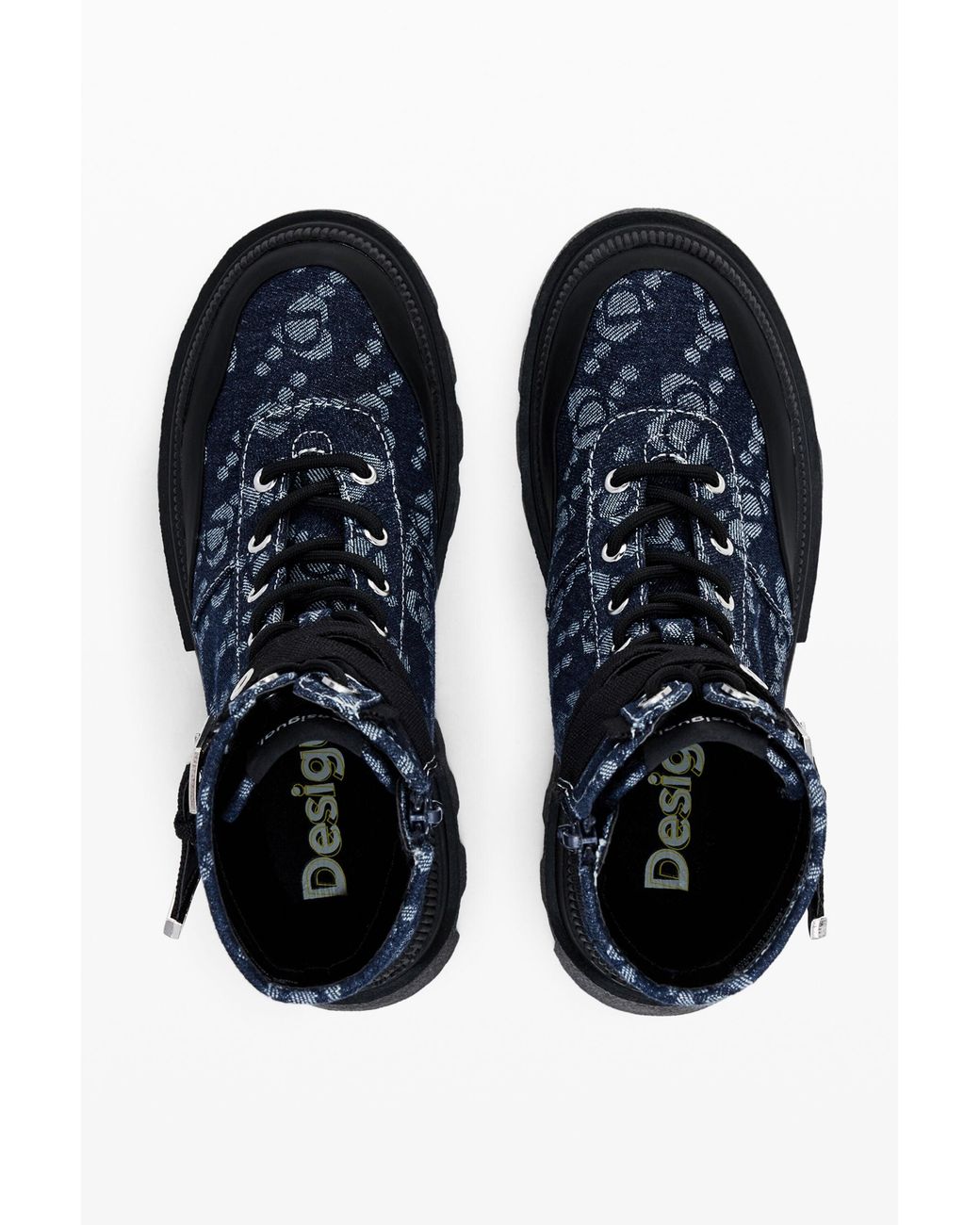 Desigual Blue Denim Trucker Boot