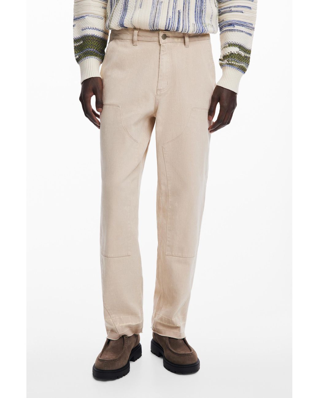 Desigual Natural Safari Cargo Pants, Cotton for men