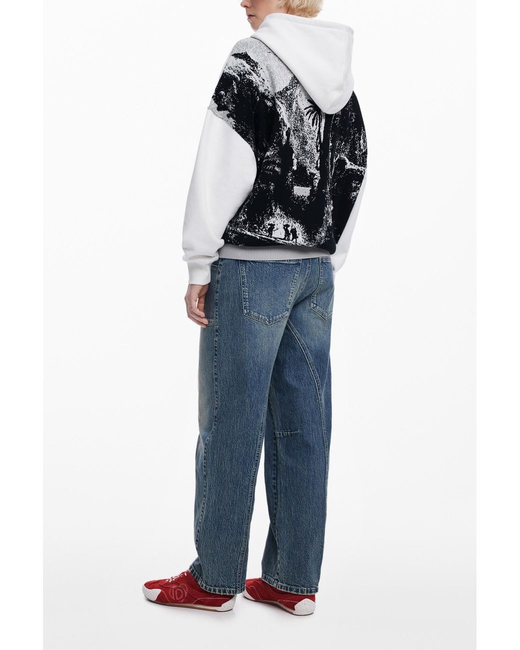 Desigual Gray Sweatshirt Designed By Mr. Christian Lacroix