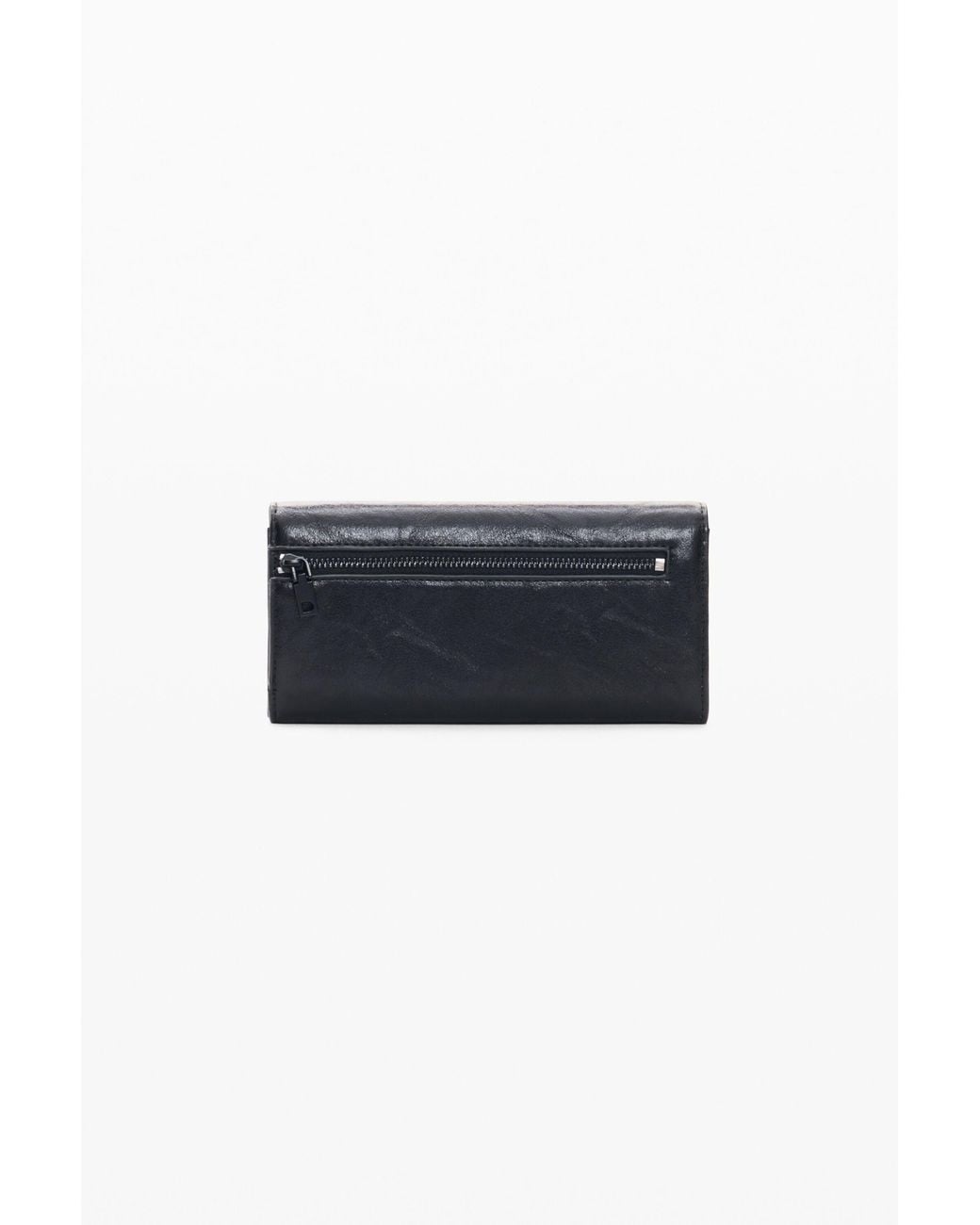 Desigual Black Large Quilted Wallet, Polyurethane