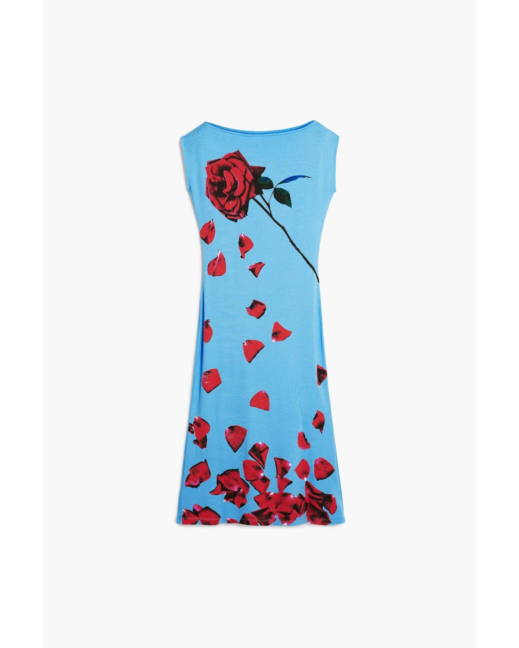 Desigual Blue Tyler Mcgillivary Petal Bardot Dress, Viscose