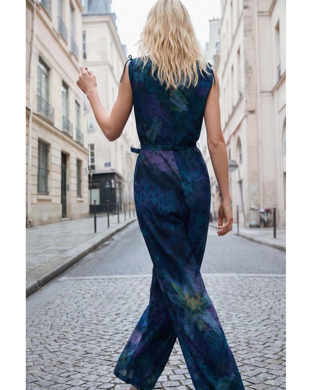 Desigual Blue Night Garden Jumpsuit