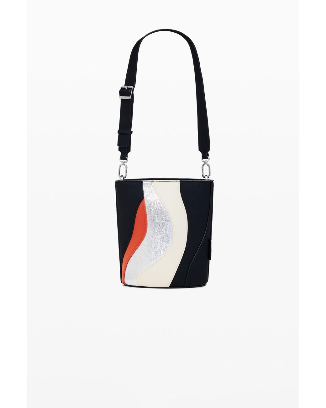 Desigual Blue Wave Shoulder Bag, Polyurethane