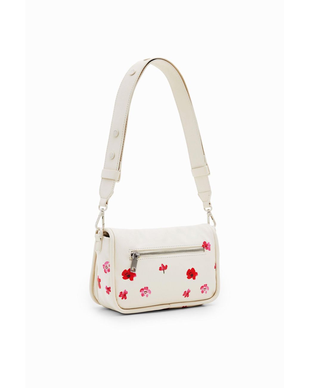 Desigual Pink S Padded Floral Crossbody Bag, Polyurethane