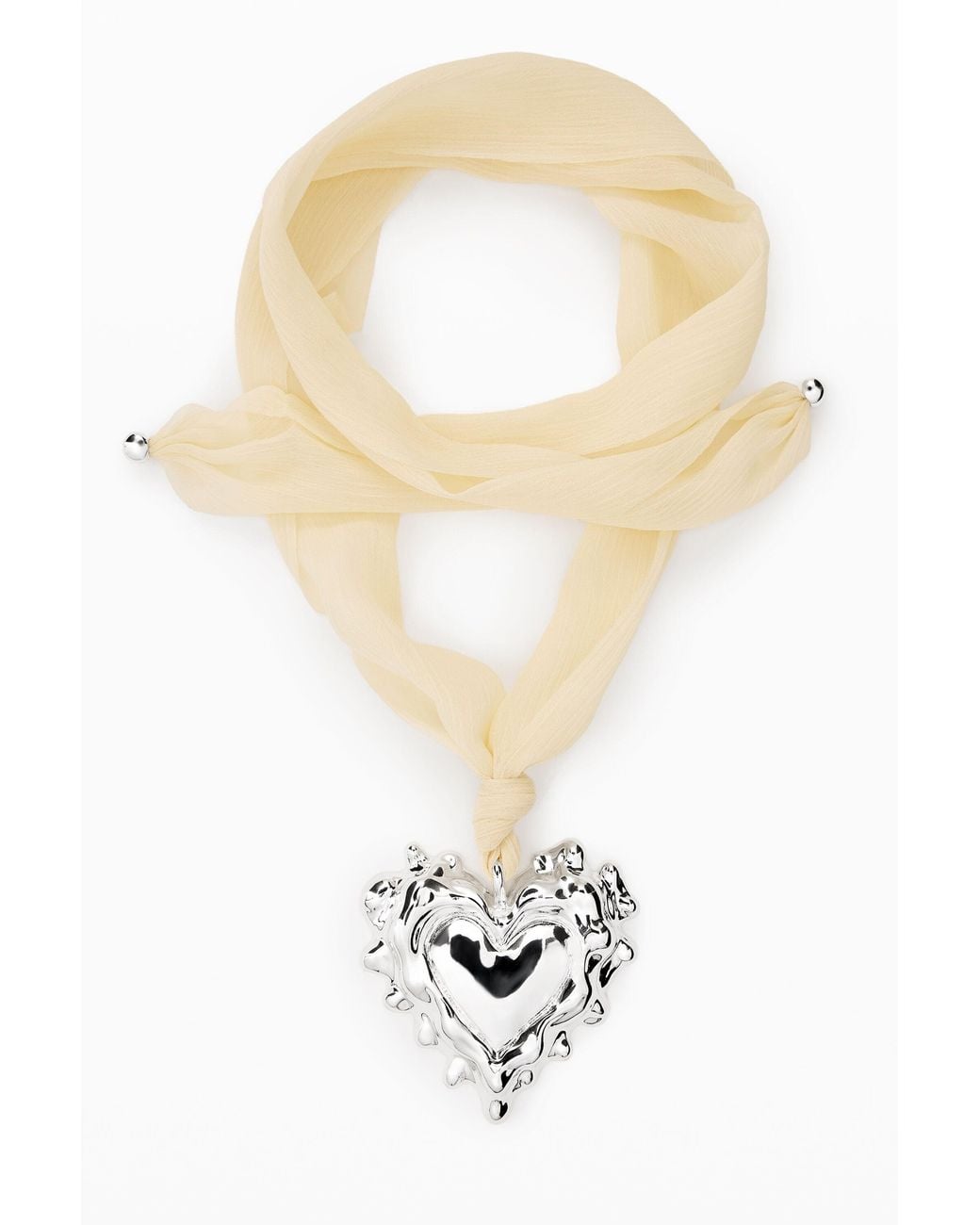 Desigual White Heart Pendant Zalio