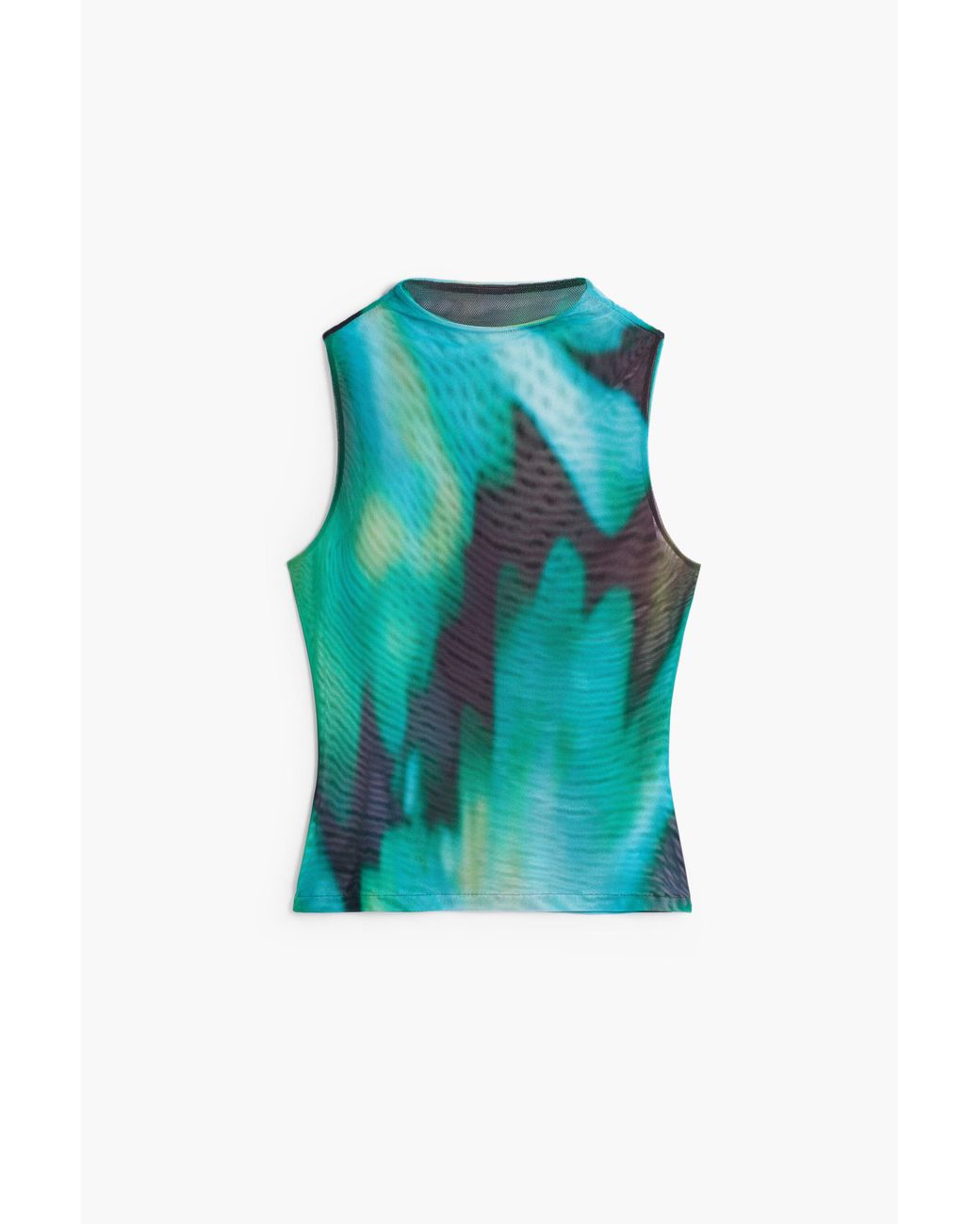 Desigual Blue Gradient Tulle T-Shirt, Polyester
