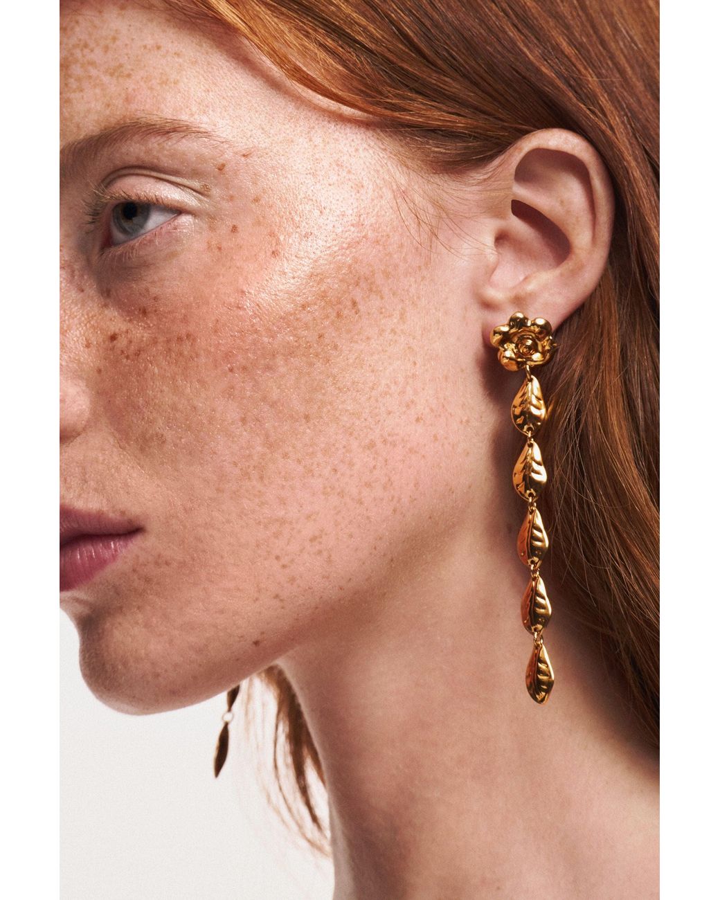 Desigual White Golden Zalio Earrings