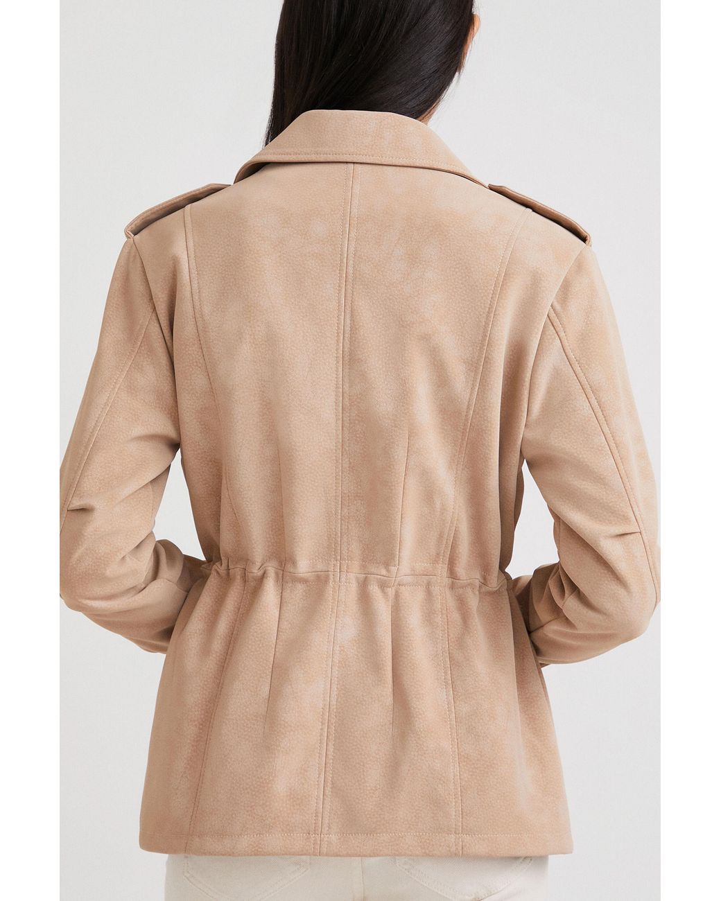 Desigual Natural Straight Multi-Pocket Jacket, Polyurethane