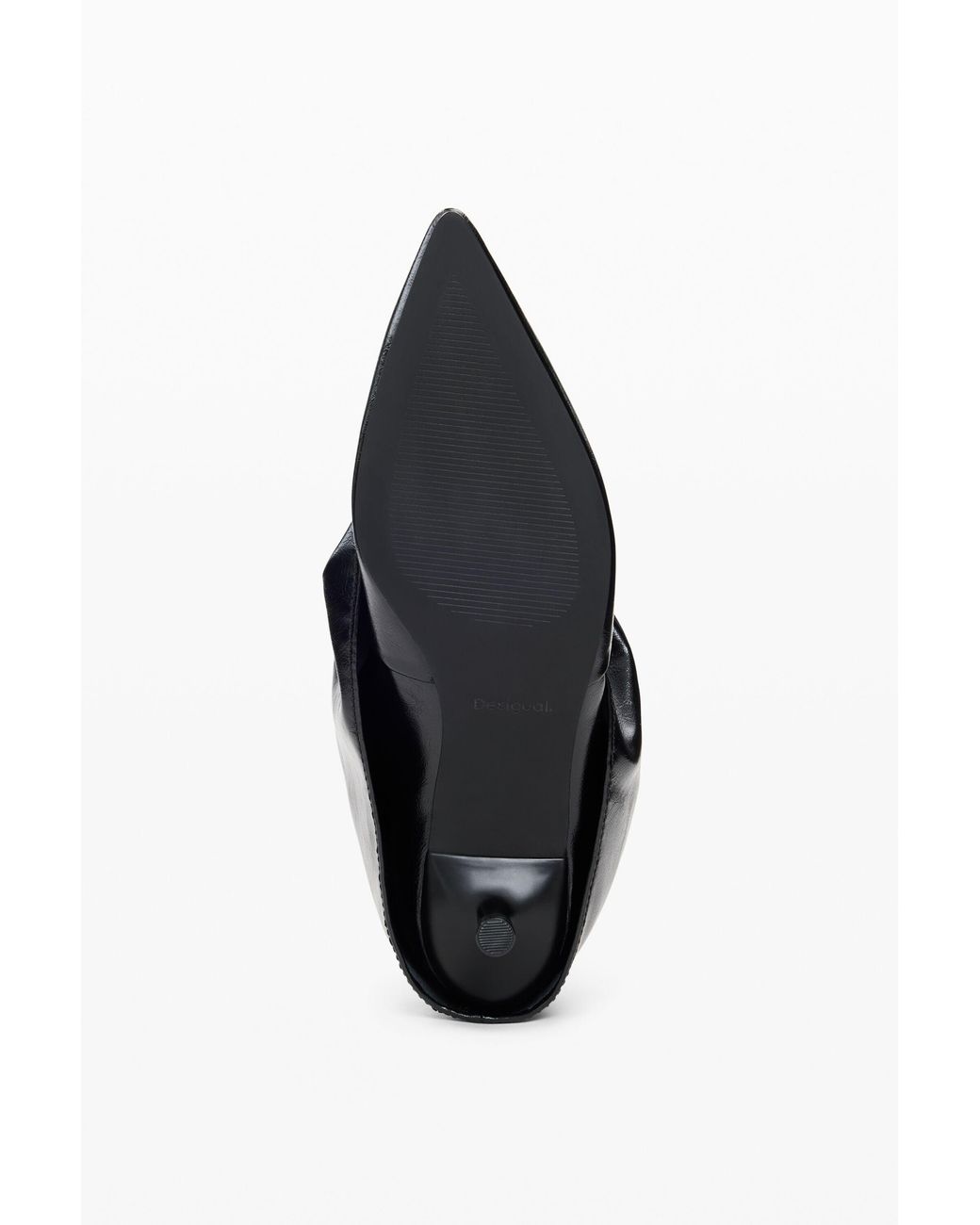 Desigual Black Heeled Boots Leather Effect, Polyurethane