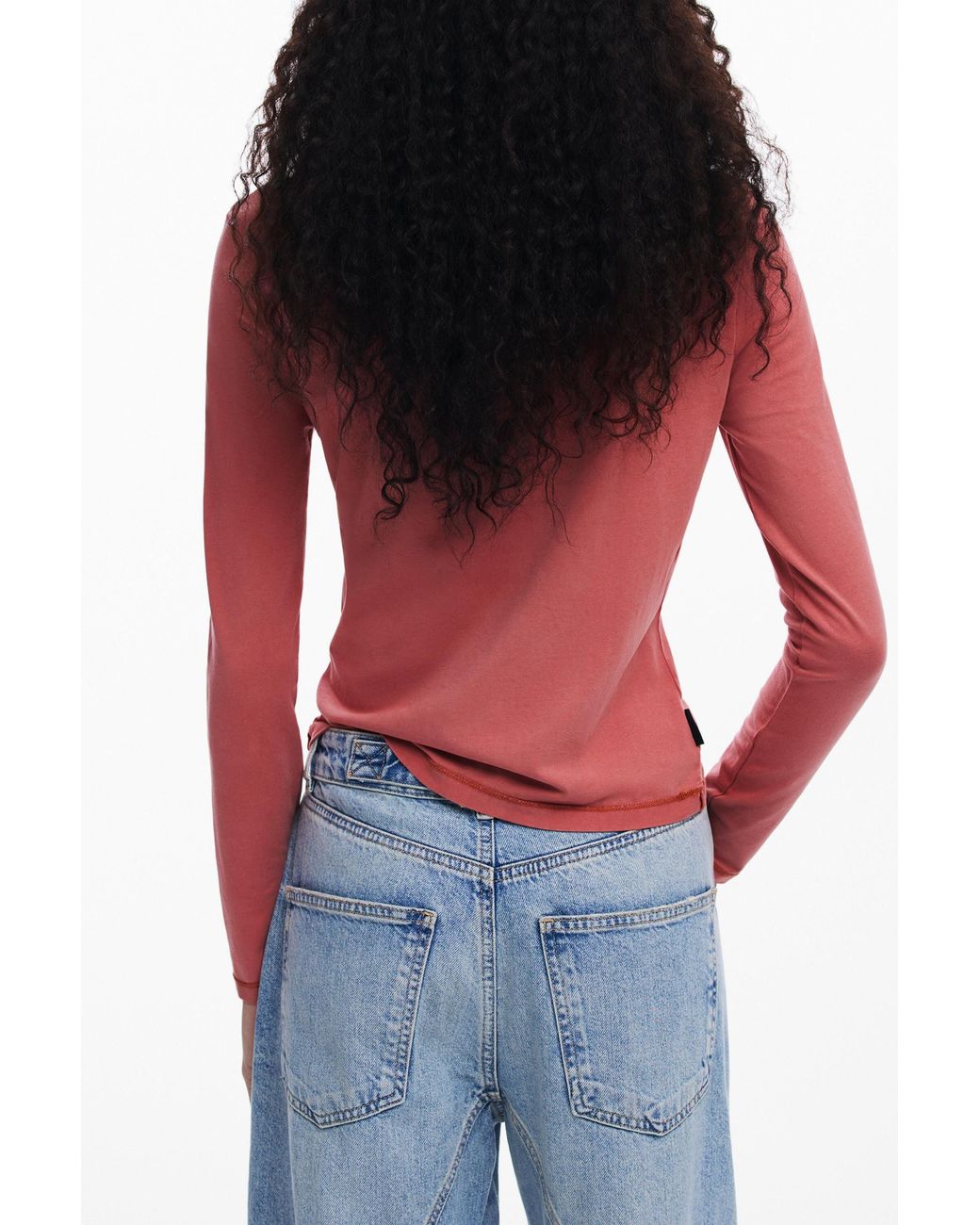 Desigual Red T-Shirt I Love Cotton